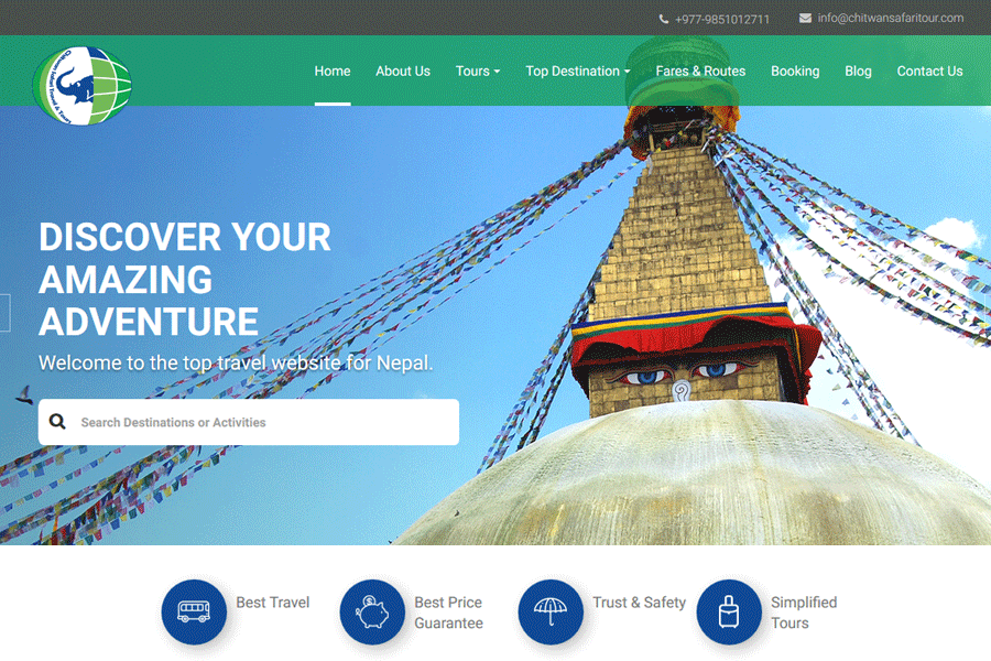 theme nepal portfolio chitwan safari travel and tour